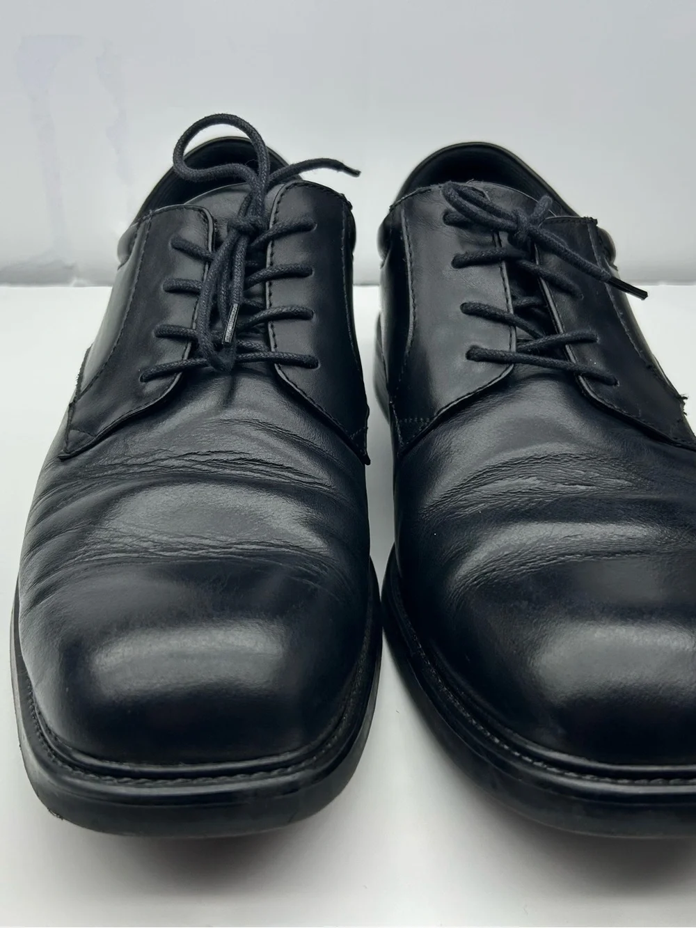 Nunn Bush Men's Black Leather Dress Shoes - Lace-Up Oxford Size 9,5